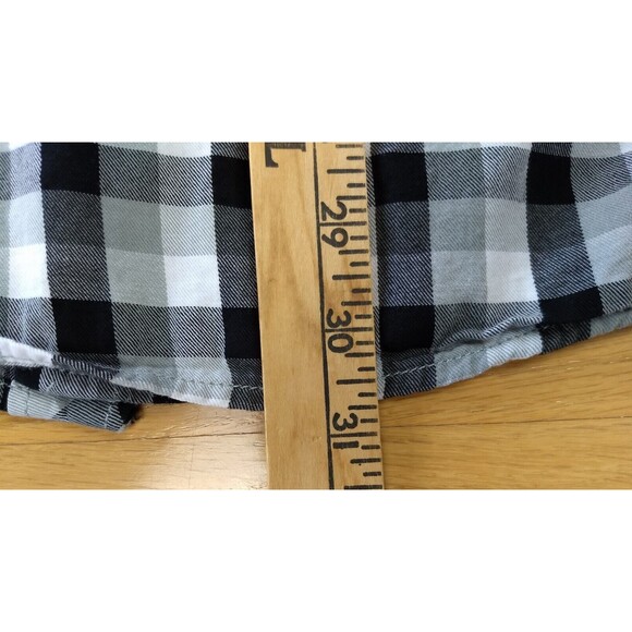 LEVIS Pearl Snap Shirt Mens XXL Plaid Buffalo Check Western Sawtooth Pockets 2XL - Picture 14 of 16